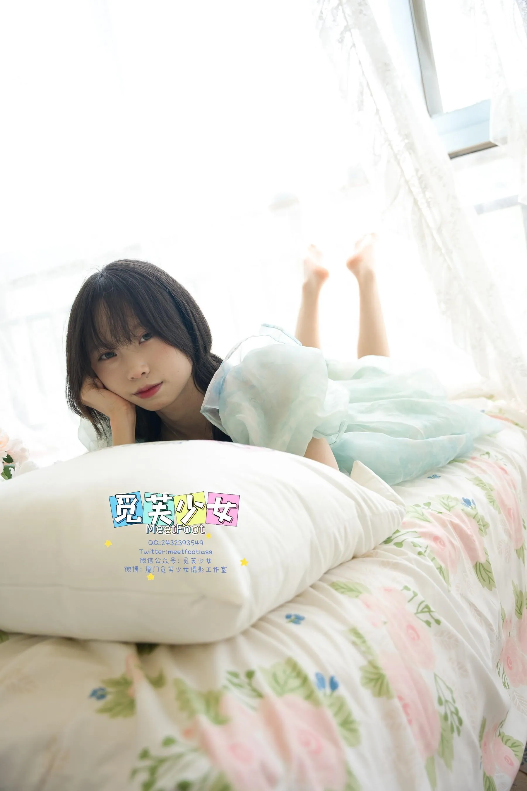 觅芙少女 NO.033 小婉-一袭蓝色纱裙构筑今晚浪漫的梦境-PIC [249P]插图7